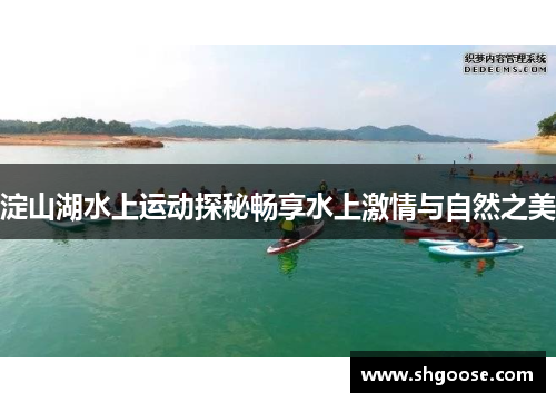淀山湖水上运动探秘畅享水上激情与自然之美